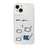 Line graffiti small fish suitable for iPhone17promax Apple 17 matte large hole mobile phone case 16/15 anti-drop x