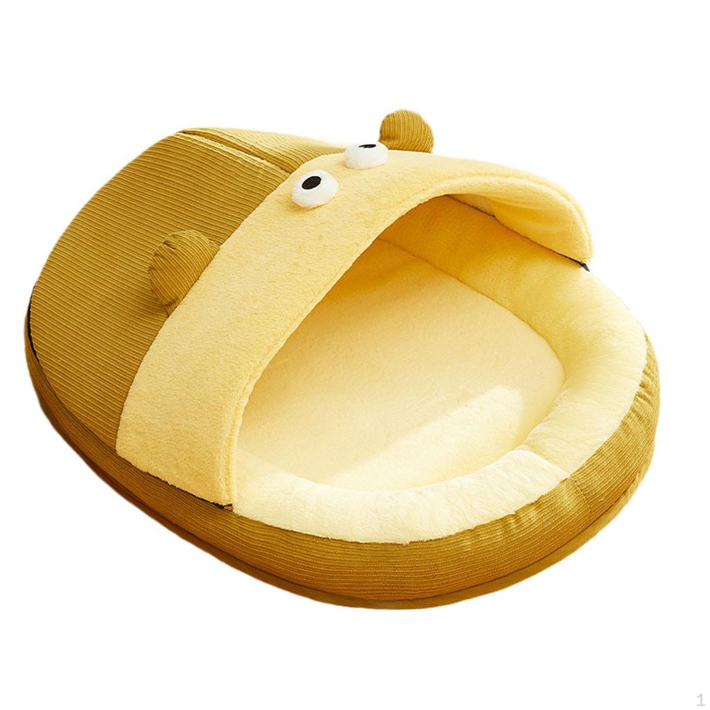 Nest Bed for Pets with Anti-Slip Base And Washable Cover