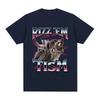 Rizz Em with The Tism Autism Racoon T Shirt Summer Casual Fashion Short Sleeve T Shirts Unisex Womens Cotton Oversized Tshirts