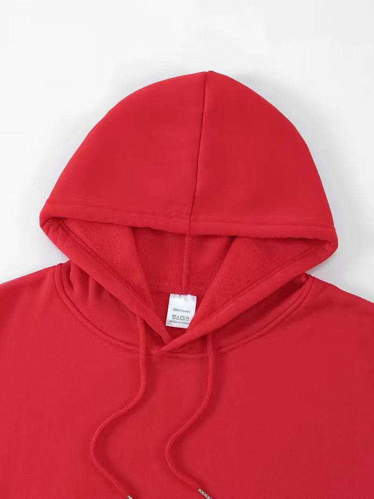 Cross-Border Men's & Women's Loose Fit Print Hoodie - European & American Style, Drop Shoulder, Spring & Autumn.
