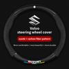 Für Suzuki S-Cross Swift SX4 Vitara Jimny Grand-Vitara Baleno Equator Celerio Ciaz Auto Wildleder Carbonfaser Lenkradabdeckung
