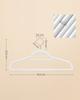 SONGMICS Velvet Hangers, Set of 30 Clothes Hanger with Rose Gold Swivel Hook, Non-Slip, and Space-Saving, 0.2-Inch Thick