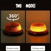 LED Strobe Beacon Light 90LED Round Rotating Amber Flashing Warning Safety Light 12V-24V Magnetic Base for Car,Trucks, Forklifts