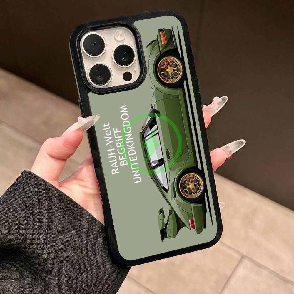 Sports Car Jdm Drift RWB 911 964 933 For Magsafe Wireless Charge Phone Case For iPhone 17 16 14 13 12 11 15 Pro Max Plus