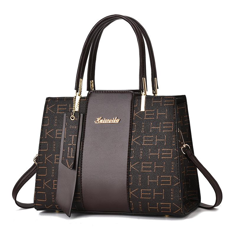 Women's Bag Latest Alligator Print Temperament Commuter Tote Western Atmosphere Easy Single Shoulder Crossbody Bag