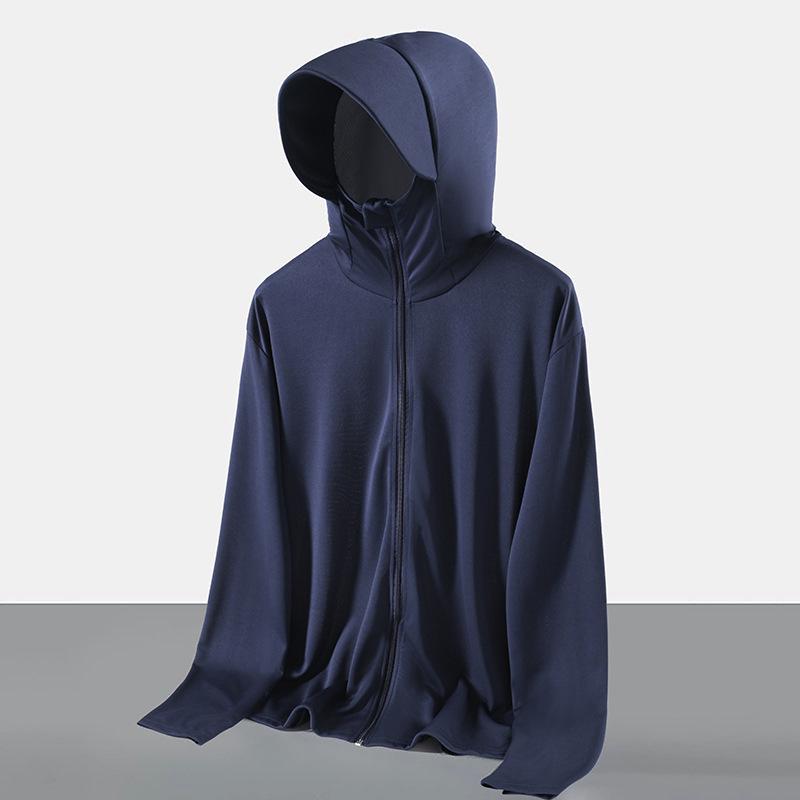 2025 Men's UV Protection Ice Silk Cooling Sun Protection Clothing for Outdoor Sports, SPF 50+