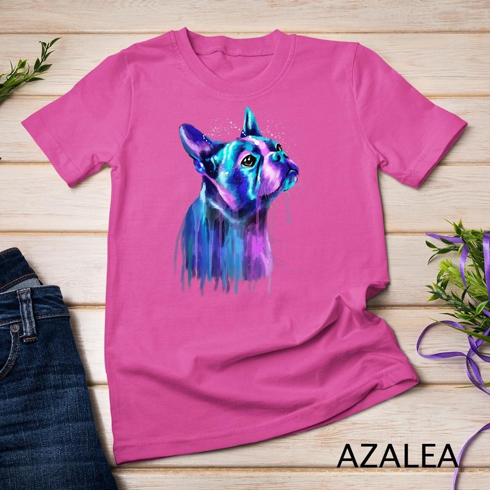

Colorful Boston Terrier Dog Art Watercolor Painting T-Shirt Unisex T-shirt 4XL
