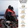 1pc Raven Skull Artwork Blanket, Lightweight Flannel Throw For Sofa, Bed, Travel, Camping, Livingroom, Office, Couch, Chair, And Bed,