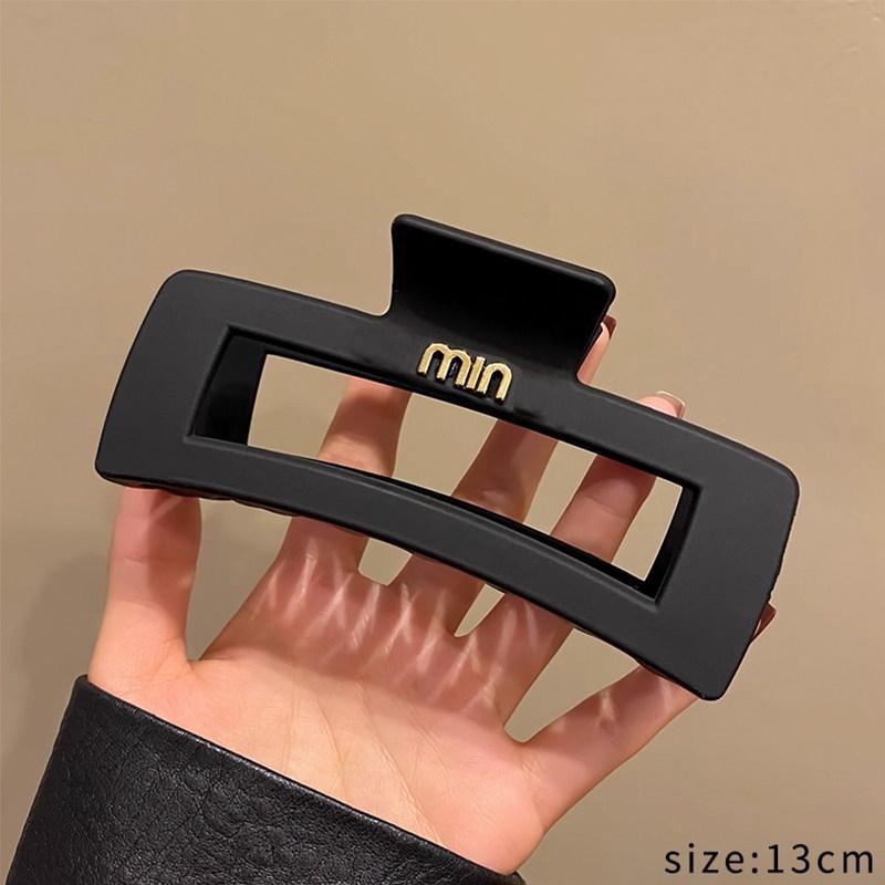 Elegant Large Hair Claw Clip for Thick Hair - High-End Korean Updo Shark Clip