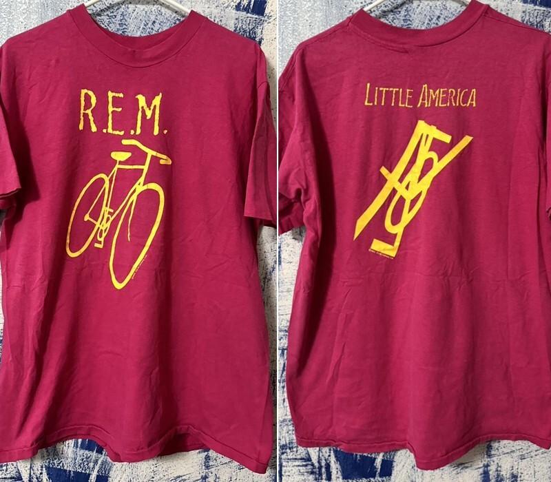 

1984 REM Little America tour shirt 2 sided Retro T shirt basic tee NH20096 Unisex T-Shirt M