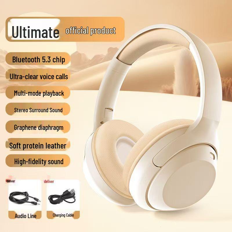 

2025 Bluetooth Накладные наушники с активным шумоподавлением и микрофоном для игр и качественного прослушивания