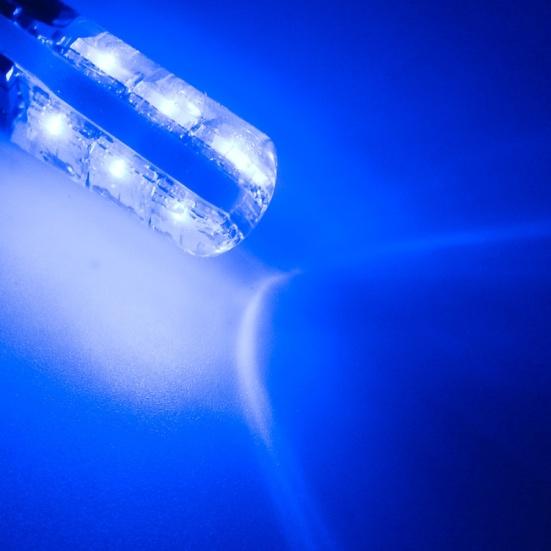 2Pcs T10 W5W 5050 6SMD RGB LED Car Wedge Light Lamp Bulbs with Remote Control