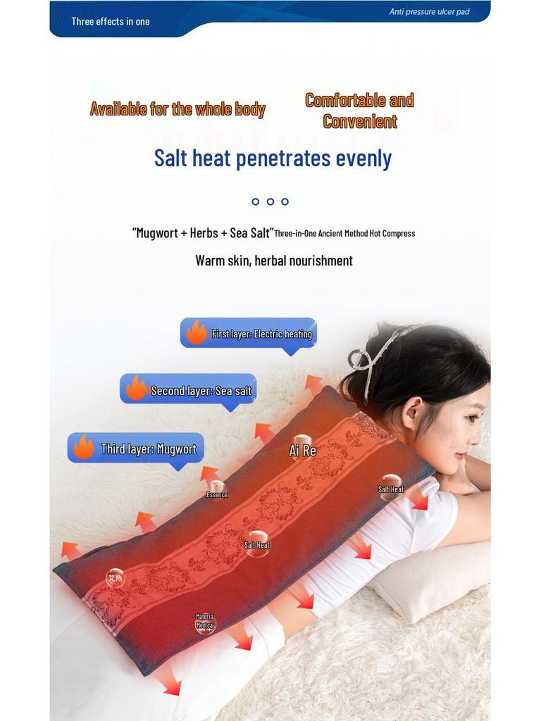 Electric Sea Salt Heat Therapy Pack - Full Body Heating and Moxibustion Physio Bag
