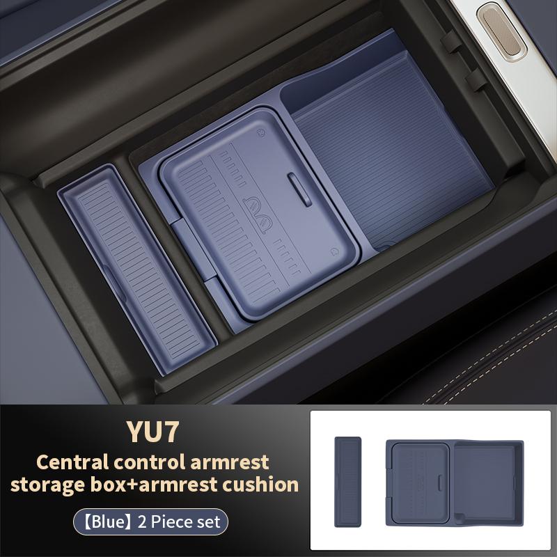 Custom Central Armrest Storage Box For Xiaomi Yu7 2025 2026 Center Console Organizer Containers Tray Interior Accessories