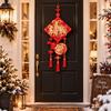 With Tassel Zodiac Goat Hanging Ornaments Flocking Spring Festival Pendants  Home
