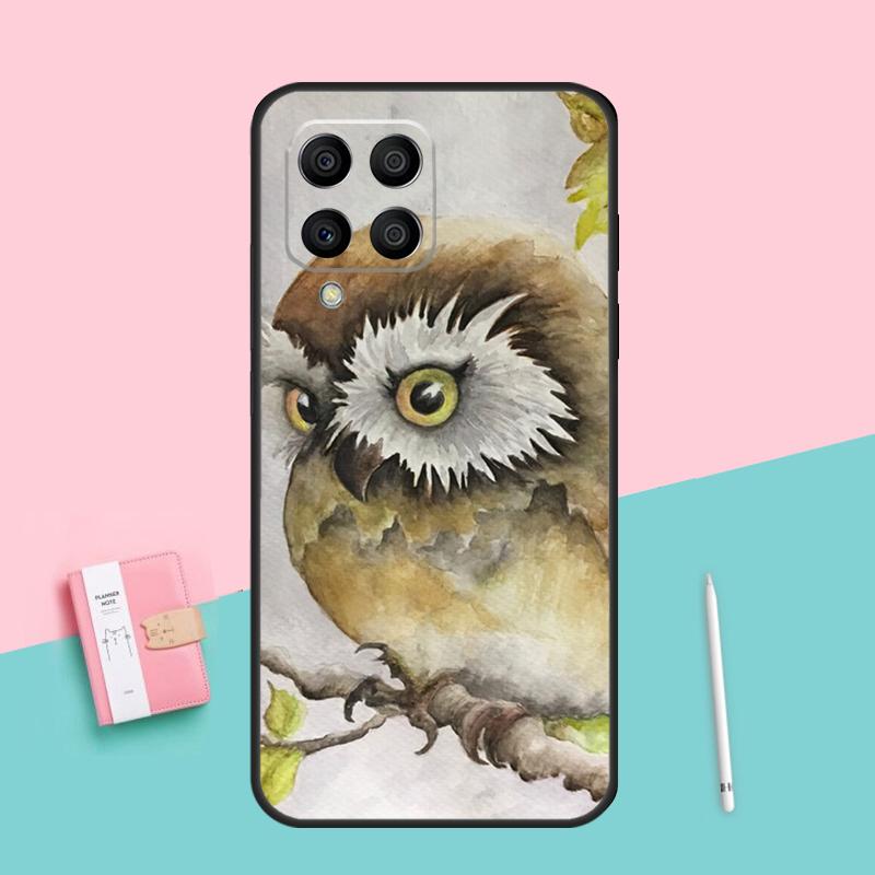 Cartoon Owl For Samsung Galaxy M53 M33 M32 M16 M06 M12 M55 M15 M35 M14 M34 M54 M11 M21 M31 M13 M52 Case