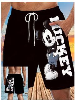 Summer Novelty 2025, Cartoon Printed Shorts, Beach Swimming Quick Dry Sports Beach Clothing S