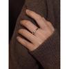Tiger Eye Stone Elastic Retro Design Ring for Women - High-End Luxury Literary Style Index Finger Ring.