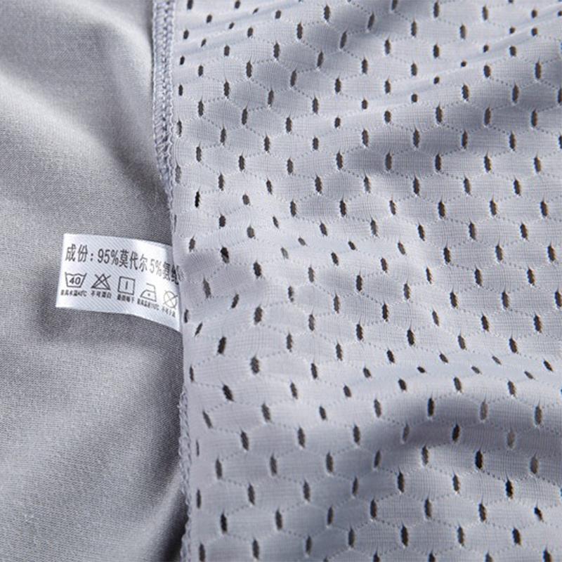 Ice Silk Mesh Men's Underwear Transparent Large Size Thin Young and Middle-aged Men's Boxer Briefs Modal Breathable Boxer Briefs