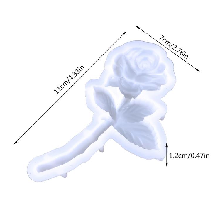 Rose Silicone Resin Mold for Keychain Jewelry Making,DIY Pendant Charms Mold