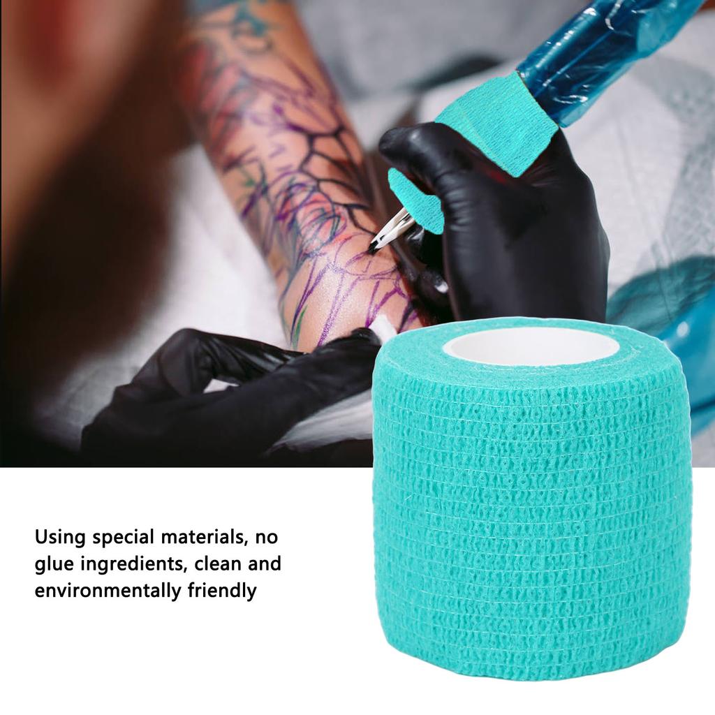 10Pcs Self Adhesive Elastic Bandage Multifunctional Disposable Shockproof Antislip Tattoo Handle Strap