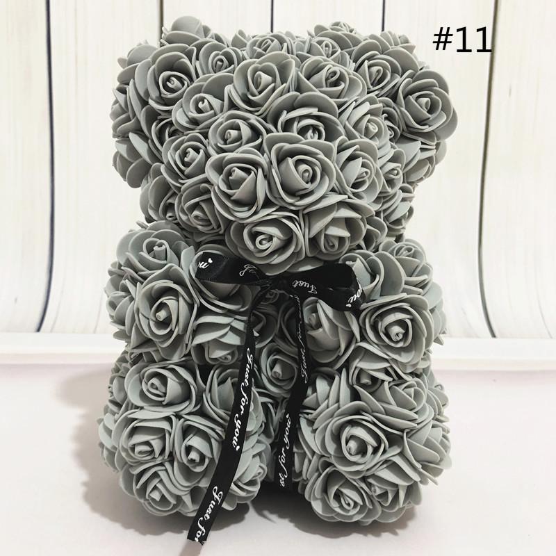 Kreative künstliche ewige Blume Valentinstag Liebe Rose Bär Weihnachtsgeschenk