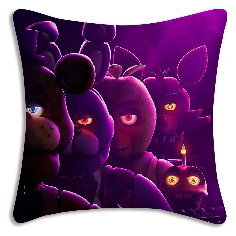 Anime F-Fnafs Boy Pillow Covers Cartoon Sofa Decorative Home Double-sided Printing Short Plush Cute Cushion Cover