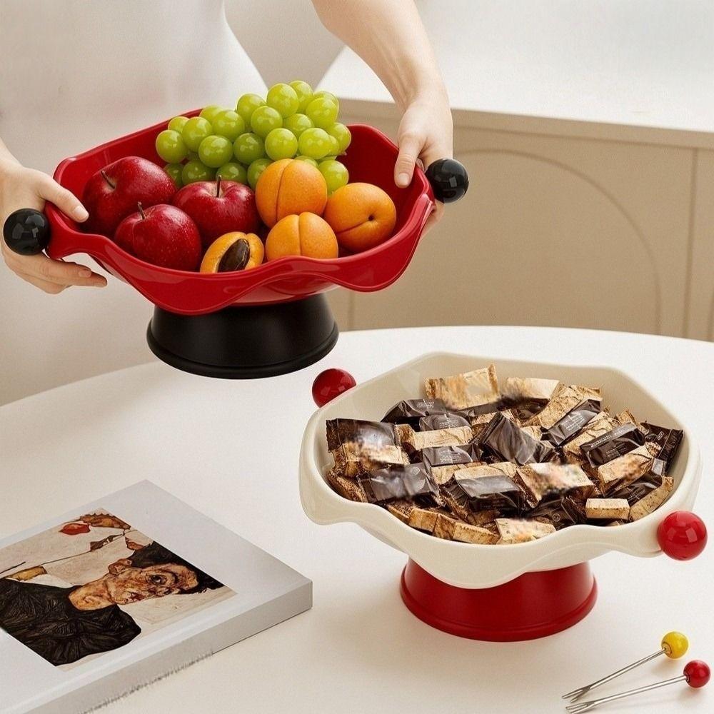 Dried Fruit Plate Fruit Snack Tray Storage Organizer Display Plate Candy Storage Basket  Picnic