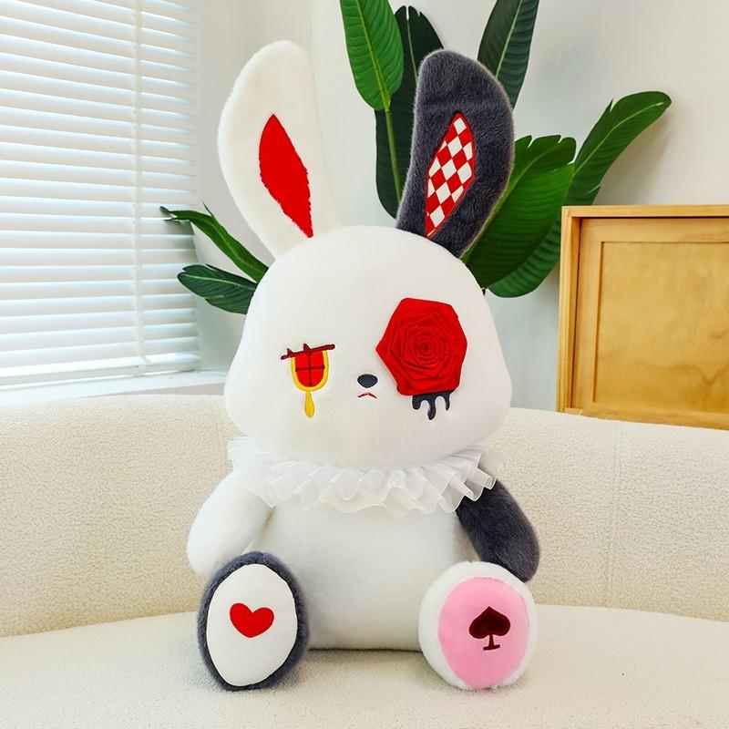 Rabbit Sad Rose Plush Toy Doll Home Decoration Sofa Ornament Girl Holiday Gift