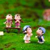 Miniature Craft Decoration Couple Figurines PVC Fairy Garden Decor  Home Wedding