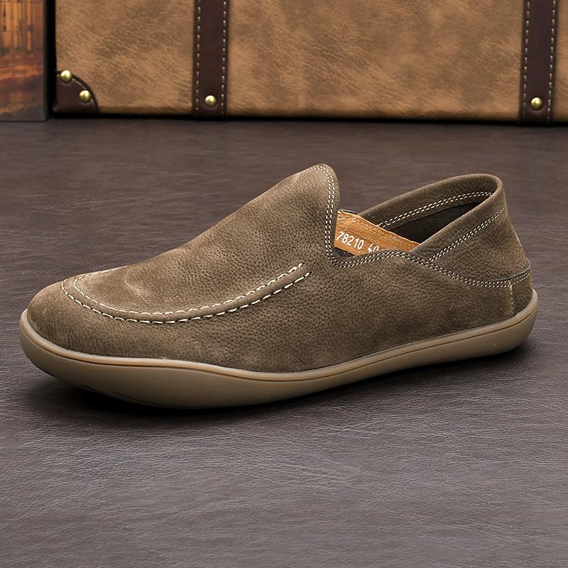 High Quality Genuine Leather Shoes for Men New Comfortable Flat Shoes Fashion Brand Cow Suede Men Loafers Casual Driving Shoes
