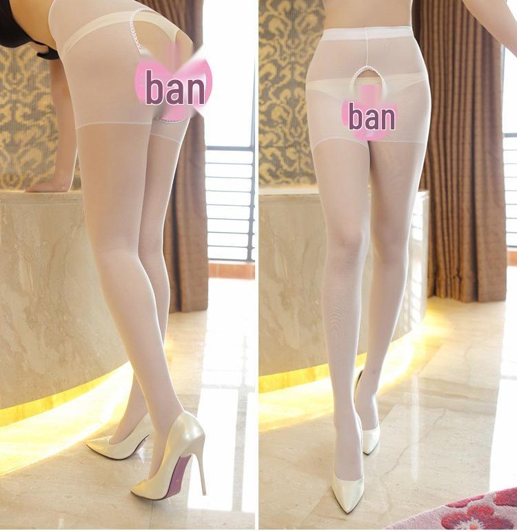 Women’s Double Open Crotch Sheer Stockings