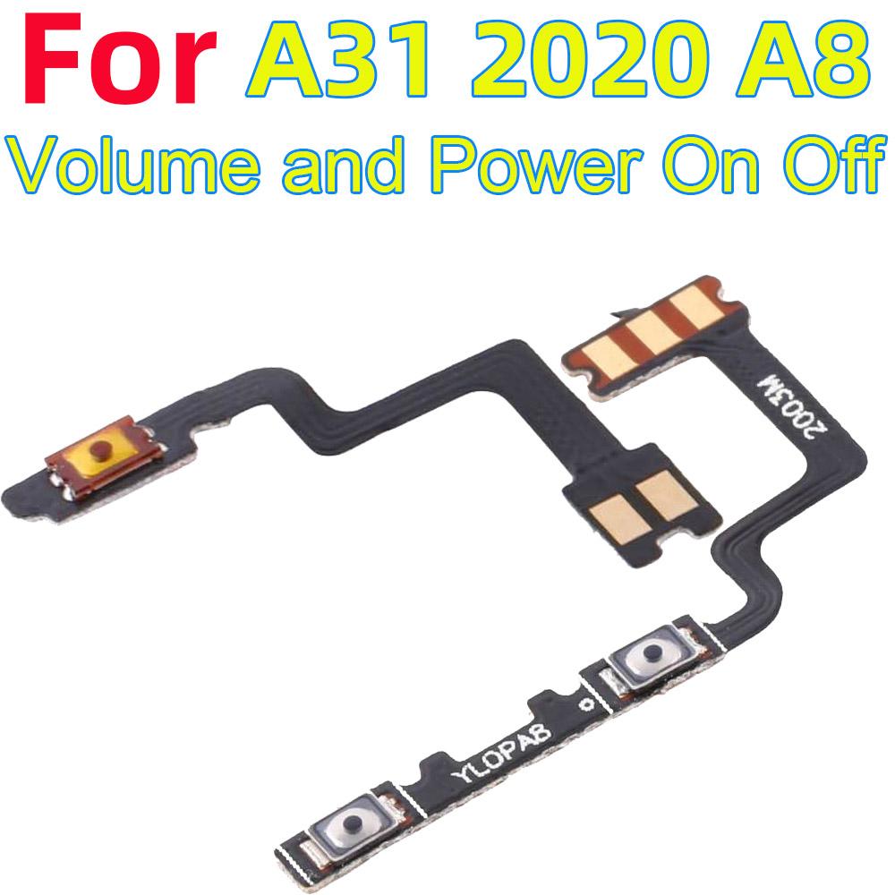 Power ON OFF Mute Switch Control Key Volume Button Flex Cable for OPPO A31 2020 A8 Power On Off Volume