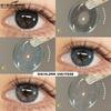2pcs Fashion Colored Contact Lenses Blue Brown Eye Contacts Soft Black Lens Gray Beauty Pupils Brown Eyes Makeup Lens