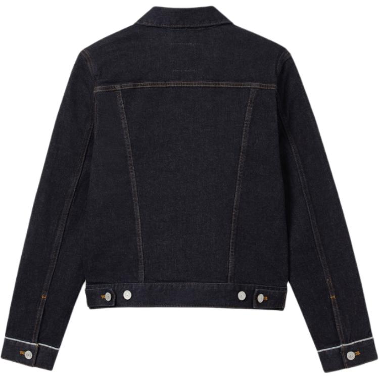 Levis Casual Comfortable Slim Fit Single Breasted Long Sleeve Denim Jacket Women Jackets Dark-Blue 29945-0236