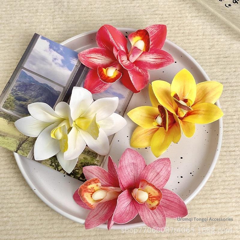 1/4 Pezzi Fiori Nuziali Hawaiani Fermagli per Capelli Barretta Bohemia Fiori di Canna Piccoli Clip per Capelli Per Accessori Capelli Matrimonio
