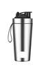 KAVID 1000ml Stainless Steel Shaker Bottle | Protein Shaker Bottle 1000ml with Wire Whisk | Leakproof Gym Shaker & BPA Free Protein Shaker | Meta