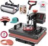 5 In 1 Heat Press Machine Sublimation Heat Press 360° Swing Away Heat Transfer Digital T-Shirt Pressing Multifunction Combo