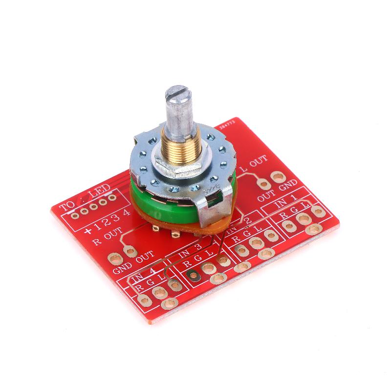 Rotary Switch 3 Pole 4 Position Signal Selection Power Amplifier Audio Signal Switch Accessories