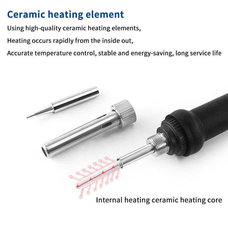 Adjustable Temperature Electric Soldering Iron 110V(US Plug) /220V(EU Plug) 60W Soldering Iron Welding Solder Repair Tool