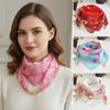 Luxury Magnetic Buckle Scarf Sunscreen Small Square Scarf Fashion Silk Scarf  Neck Decorative