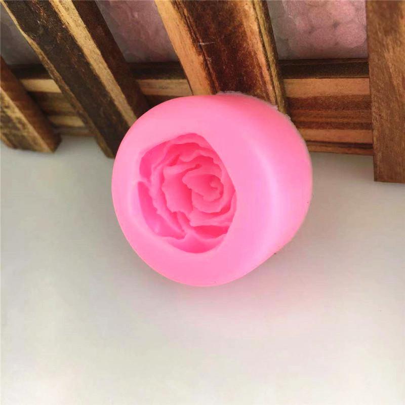 Cake Decorating Tool  3d Rose Flower Silicone Mold Fondant Chocolate Mold Non-Stick Rose Shaped Mold For Chocolate Making