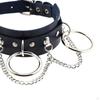 Leather Choker Gothic Punk Necklace, Cord Collar