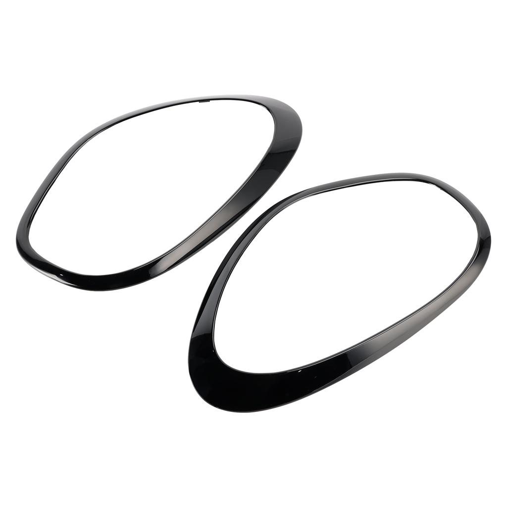 2pcs Gloss Black Headlights Ornamental Ring For Mini Cooper Countryman R60