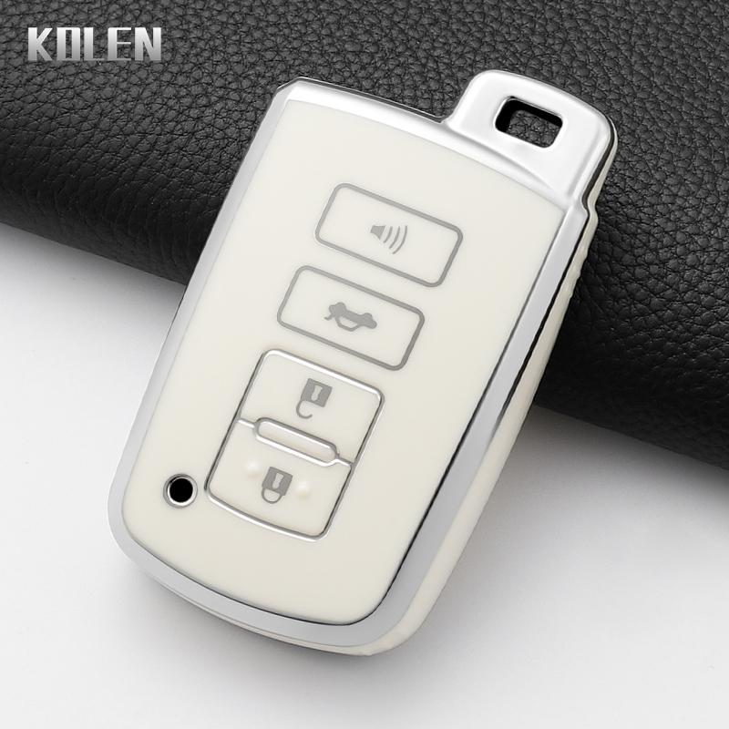 

Fashion Tpu Car Remote Key Case Cover For Toyota Corolla Camry Rav4 Highlander Auris Chr Avalon Land Cruiser Protector Keychain