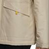 Adidas Neo Printed Logo Zip-Up Hooded Cotton Jacket Men Jackets Beige GP4854
