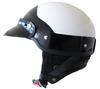 Marushin MP-110 U.S.A. Police Style Half Motorcycle Helmet, White/Black, One Size Fits Most (57-60cm) MP1101