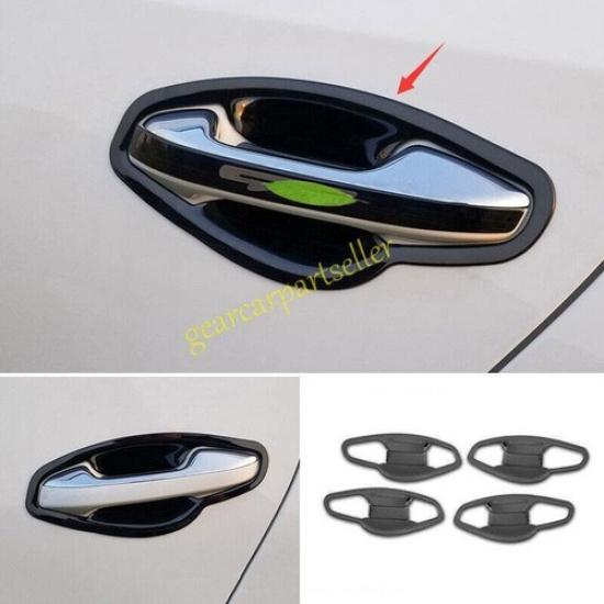 For Kia Forte K3 19-2024 Black Steel Exterior Side Door Bowl Cover Trim 8pcs