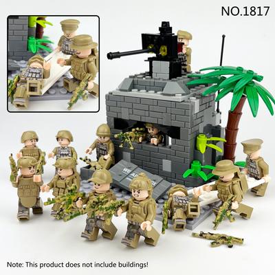 M8107 M1634 M1817 Militær Byggekloss Minifigurer Stormdivisjon Spesialstyrker Leker