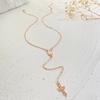 Fashion Christian Cross Necklace For Women Religious Rosary Pendant Gold Silver Color Chain Choker Female Jewelry Accessories